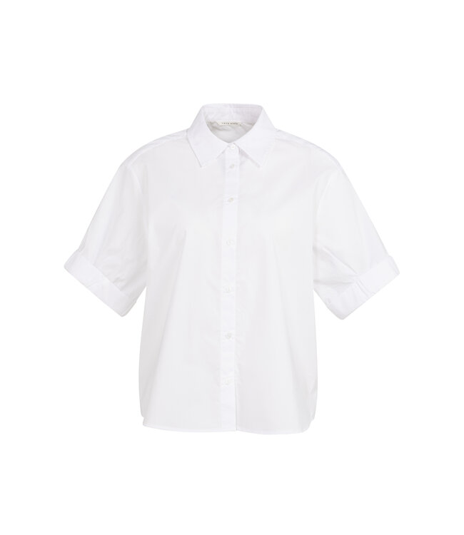 Yaya 01-201207-603 Blouse met omgeslagen mouwen