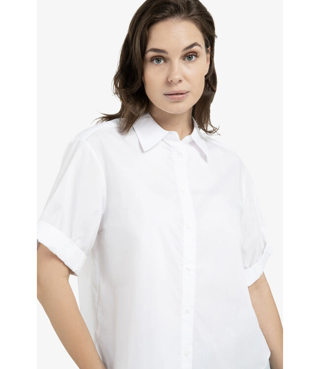 Yaya 01-201207-603 Blouse met omgeslagen mouwen