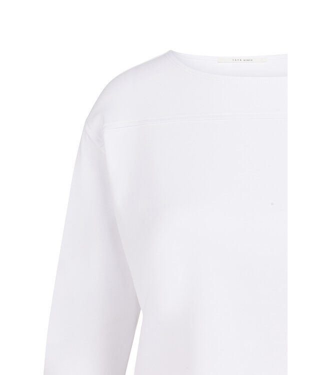 Yaya 01-709261-603 Top met naaddetail