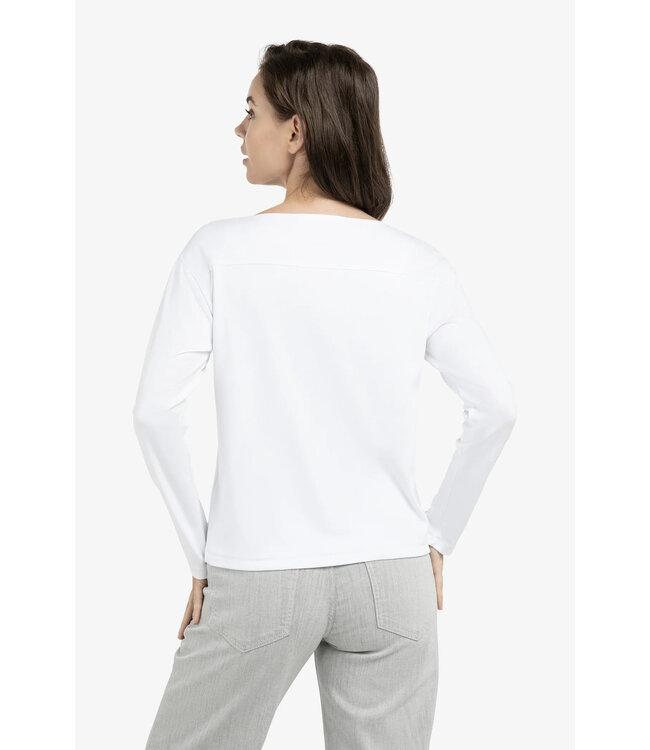 Yaya 01-709261-603 Top met naaddetail