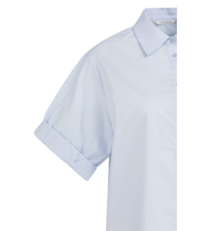 Yaya 01-201207-603 Blouse met omgeslagen mouwen