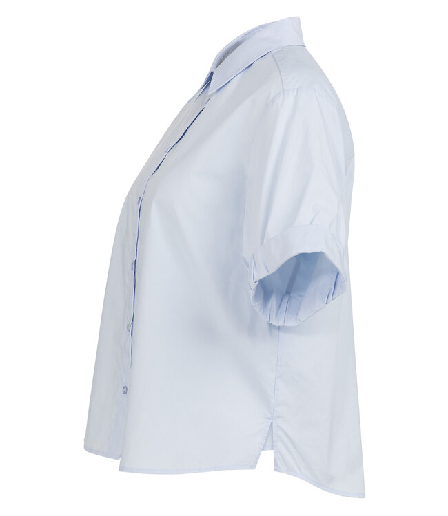 Yaya 01-201207-603 Blouse met omgeslagen mouwen