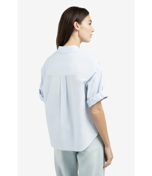 Yaya 01-201207-603 Blouse met omgeslagen mouwen