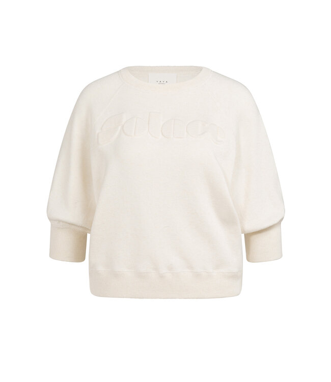 Yaya 01-000563-603 Sweater met geborduurd artwork