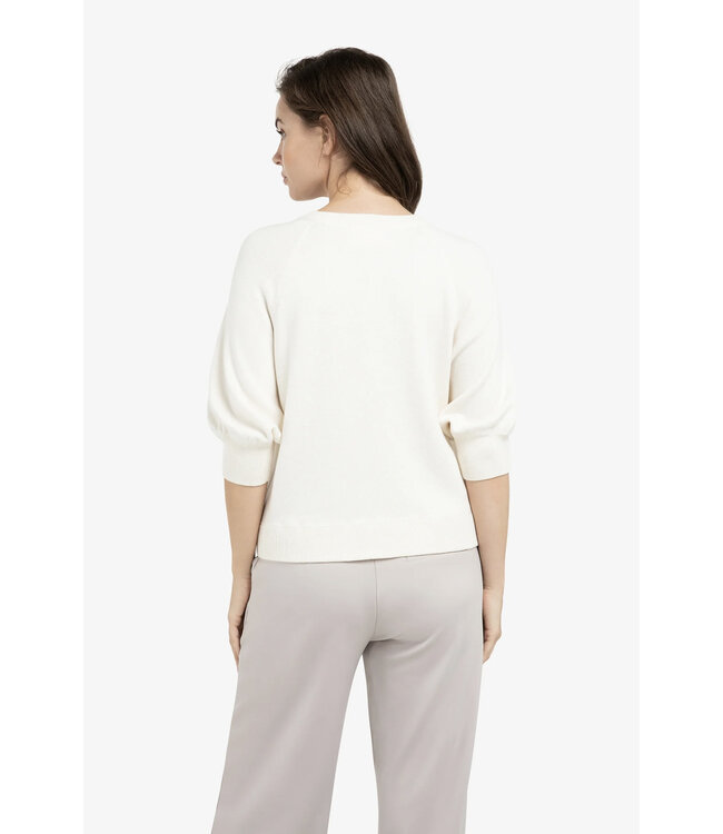 Yaya 01-000563-603 Sweater met geborduurd artwork