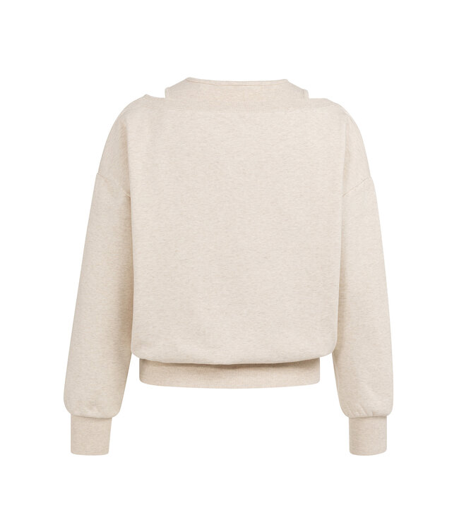 Yaya 01-109116-603 Sweatshirt met dubbele hals
