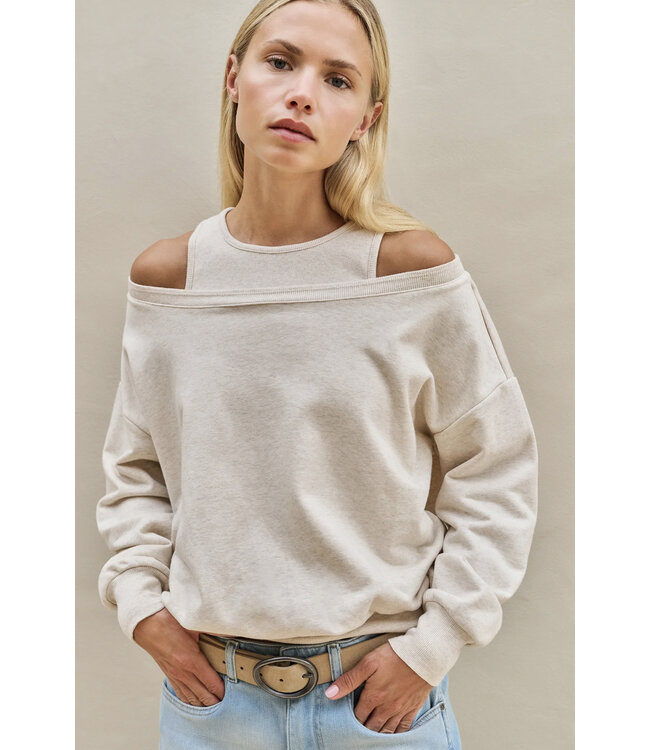 Yaya 01-109116-603 Sweatshirt met dubbele hals