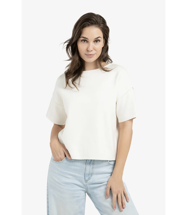 Yaya Sweater met korte mouwen
