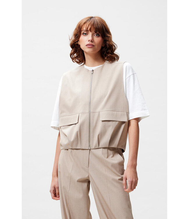 Catwalk Junkie Pinstripe bodywarmer