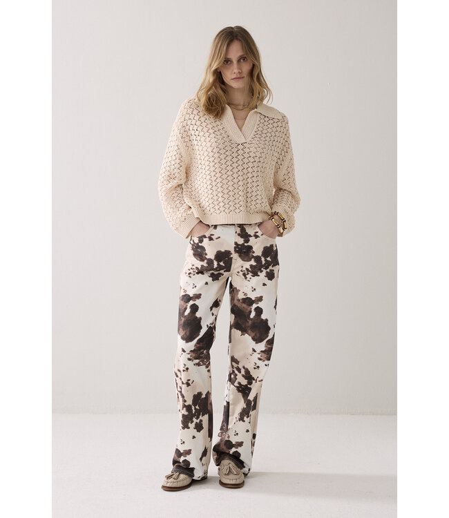 Summum Woman 4s2956-12435  Baggy cowprint pant