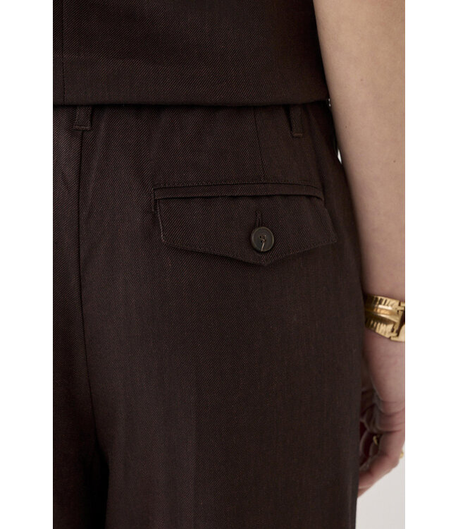 Summum Woman 4s2953-11780 Broek linnenblend