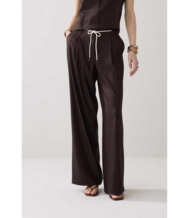 Summum Woman 4s2953-11780 Broek linnenblend