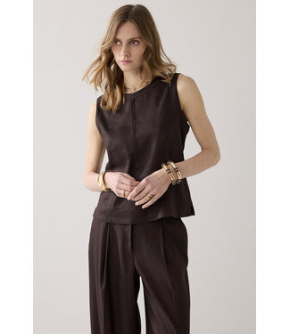 Summum Woman top linnenblend