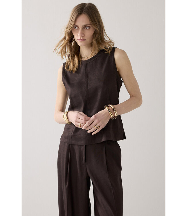 Summum Woman top linnenblend