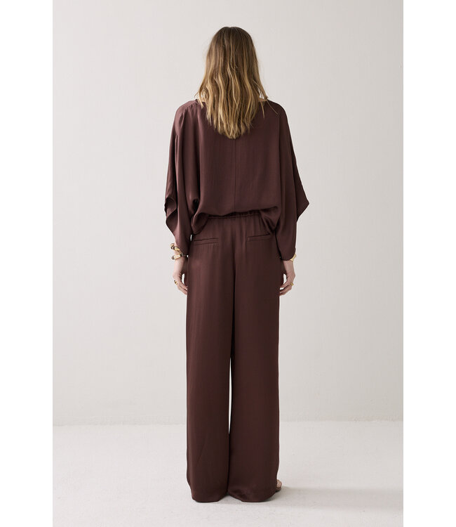 Summum Woman 4s2943-12084 Wijde broek met overslag