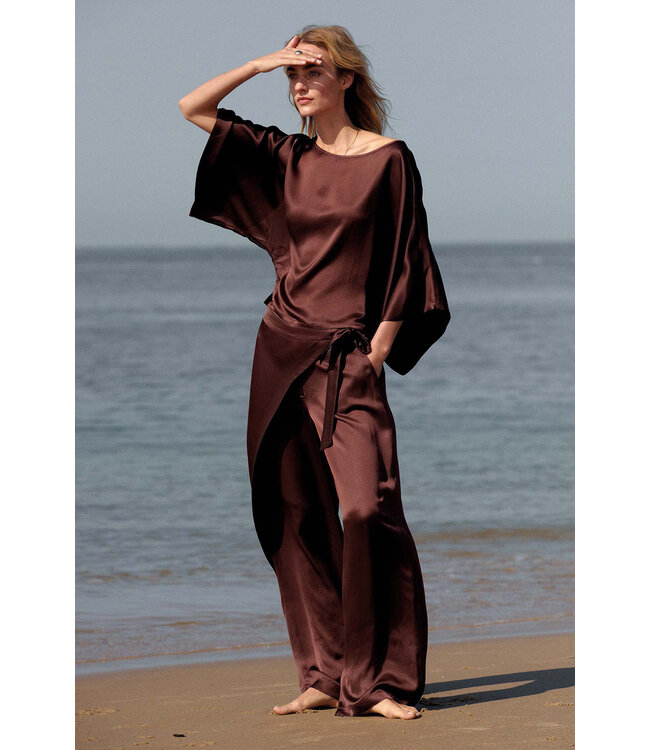 Summum Woman 4s2943-12084 Wijde broek met overslag