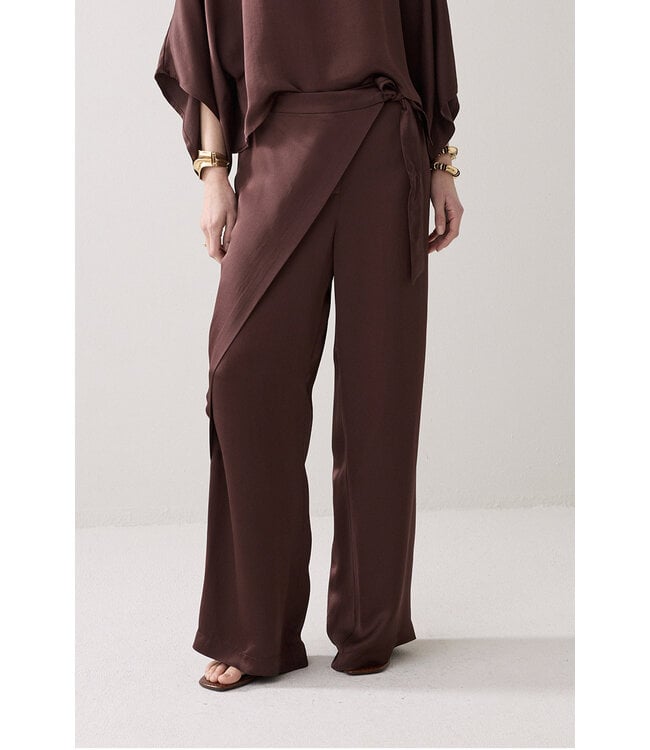 Summum Woman 4s2943-12084 Wijde broek met overslag