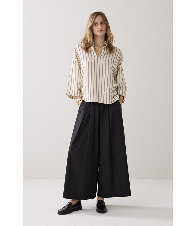 Summum Woman 2s3420-12374 Top met chenille-streep