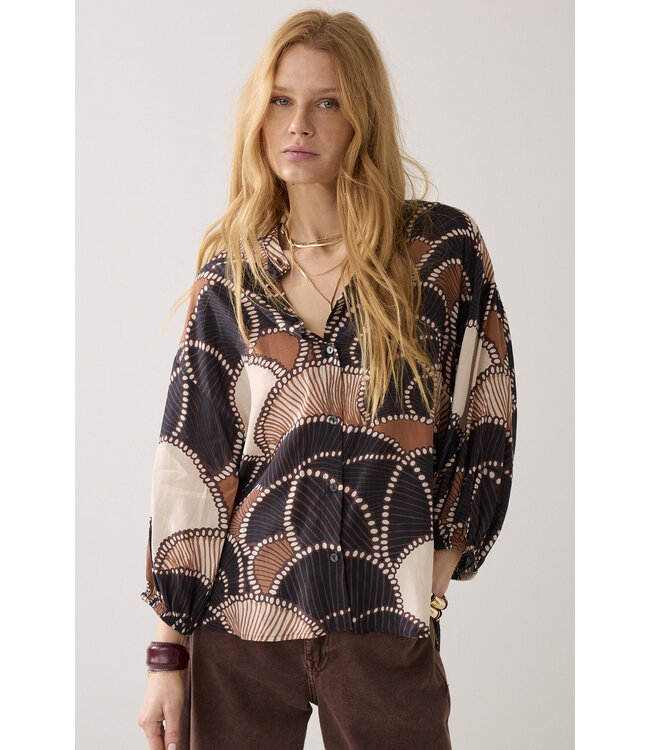 Summum Woman 2s3458-12386 Blouse met print