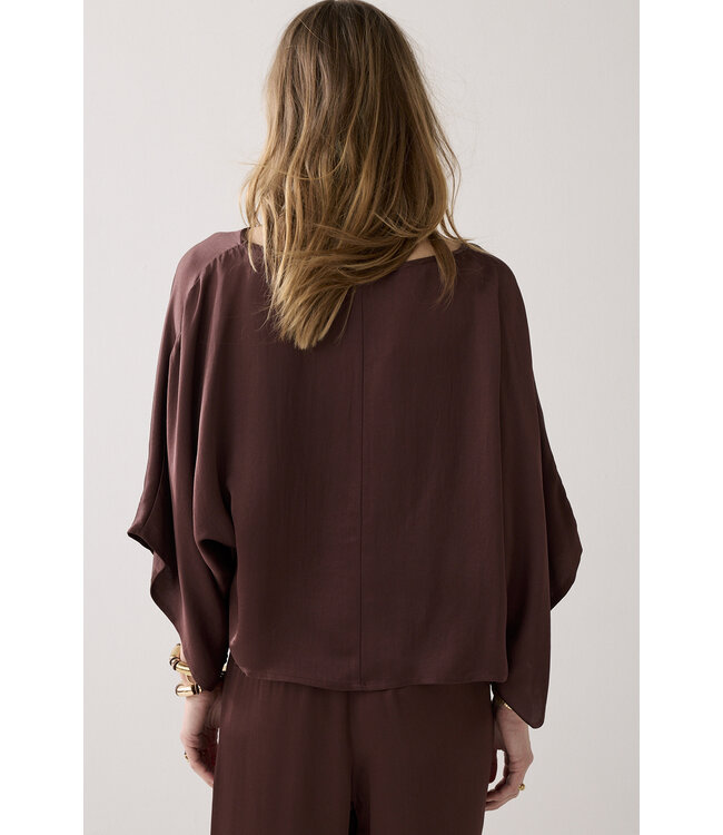 Summum Woman 2s3402-12084 Silky top met kimonomouw