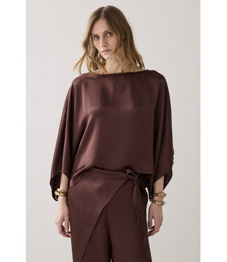 Summum Woman Silky top met kimonomouw