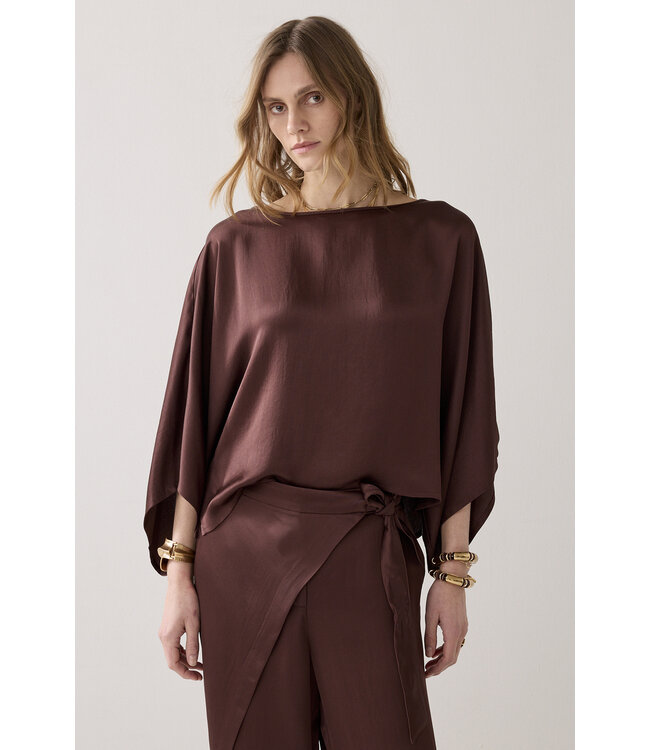 Summum Woman 2s3402-12084 Silky top met kimonomouw