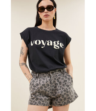 BY-BAR AMSTERDAM june grey cheetah shorts