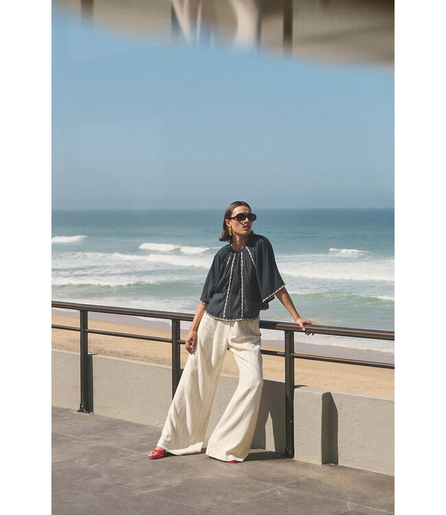 BY-BAR AMSTERDAM 26218035 Benji pinstripe pants