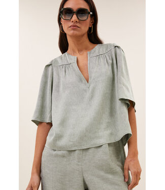BY-BAR AMSTERDAM blake gloss blouse