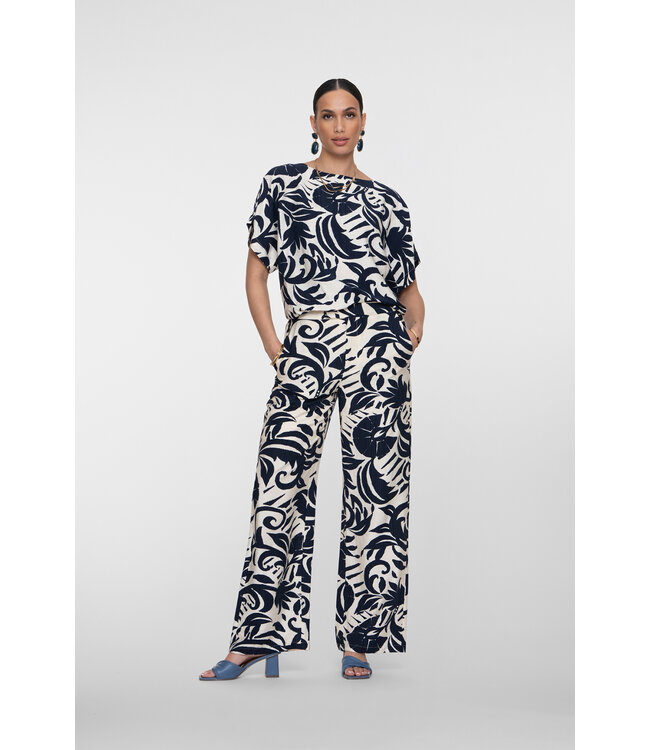 Geisha 61141-26 Broek met bloemdessin