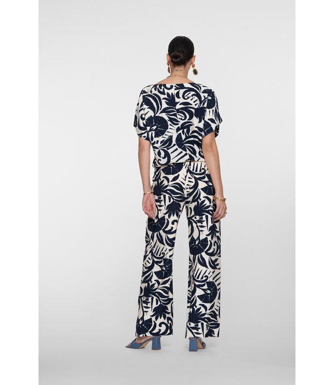 Geisha 61141-26 Broek met bloemdessin