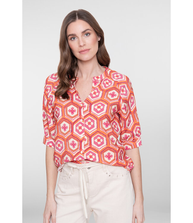 Geisha 63245-20 blouse met flowerprint