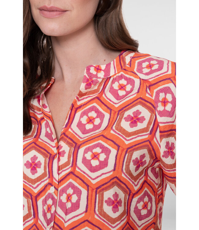 Geisha 63245-20 blouse met flowerprint