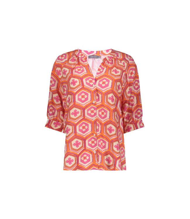 Geisha 63245-20 blouse met flowerprint