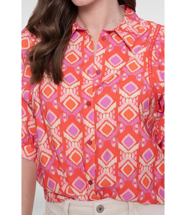 Geisha 63195-20 blouse met grafische print