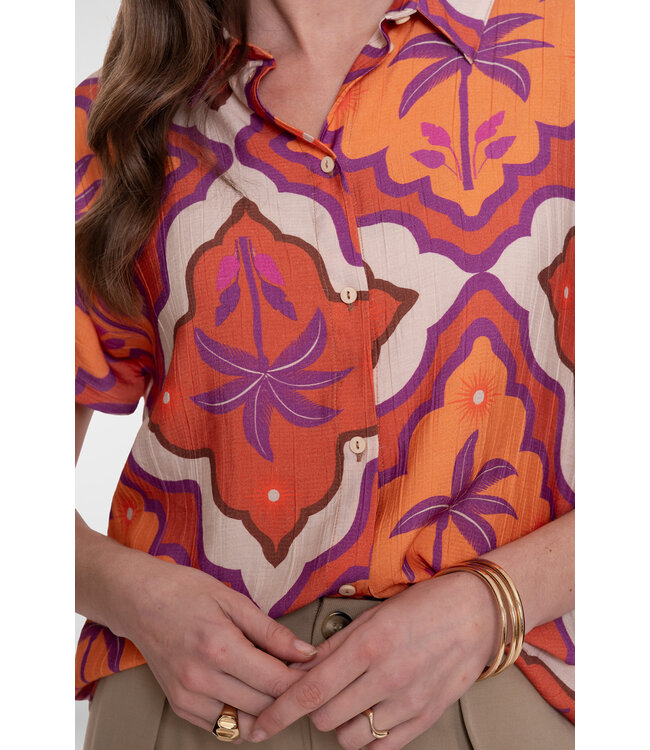 Geisha 63247-20 blouse mango/purple