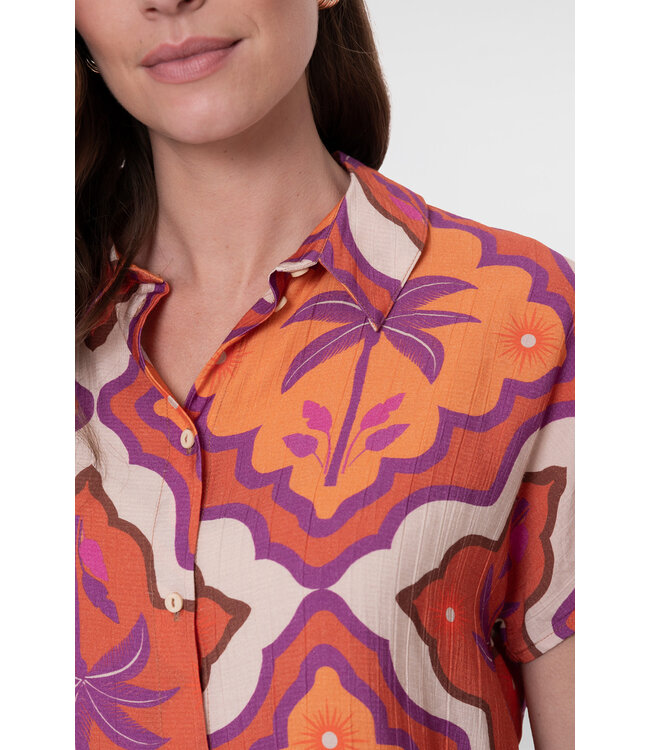 Geisha 63247-20 blouse mango/purple