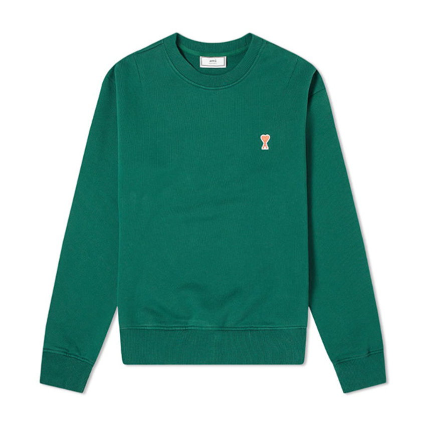 AMI Paris AMI Small A Heart Crew Sweat Green