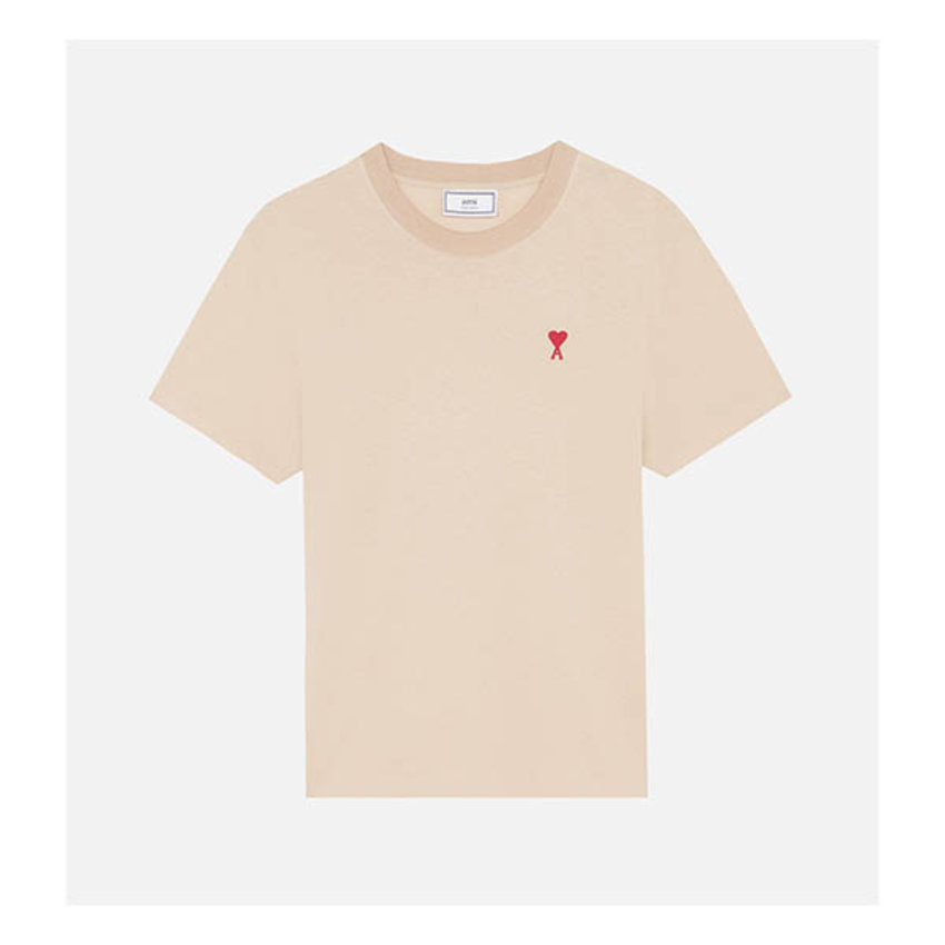 AMI Paris AMI Small A Heart Tee Beige