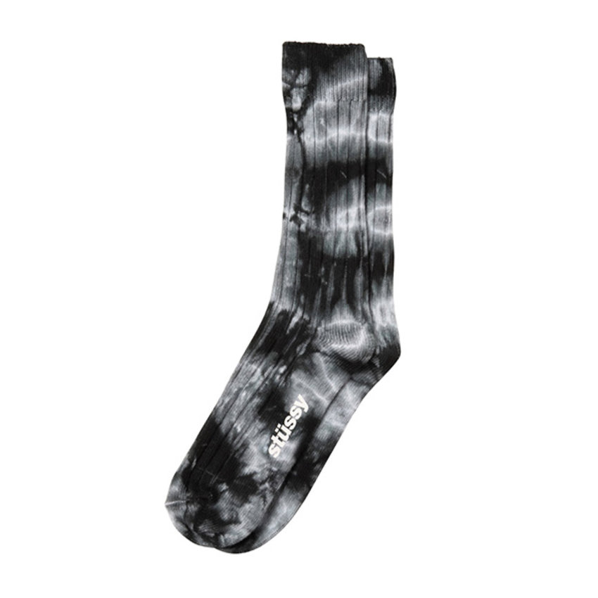 Stussy Dyed Ribbed Crew Socks Grey