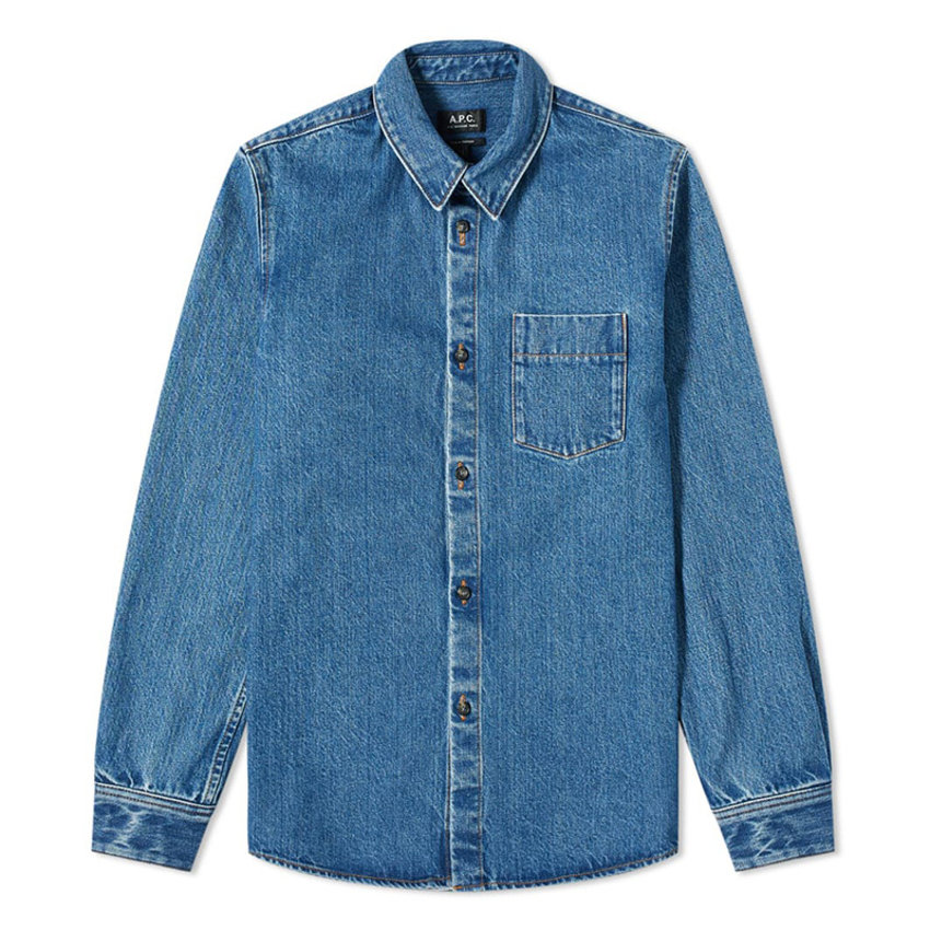 A.P.C. A.P.C. Victor Denim Overshirt Blue