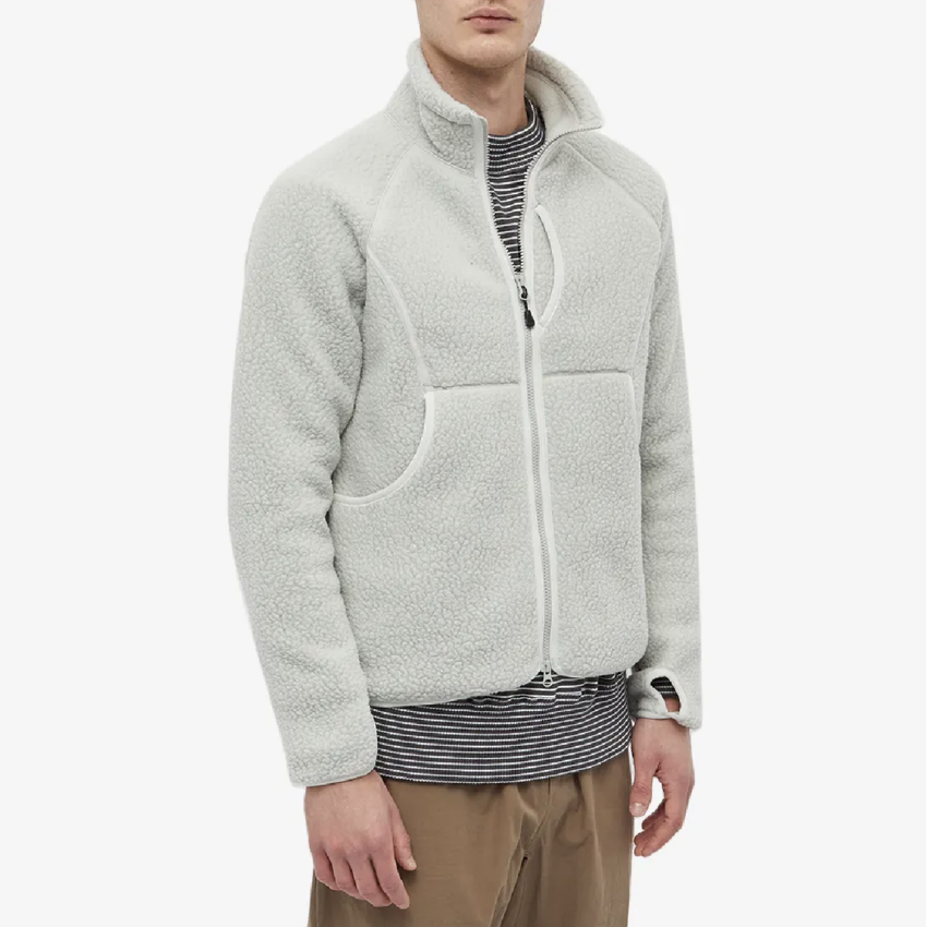 Snow Peak Thermal Boa Fleece Jacket Ice Grey