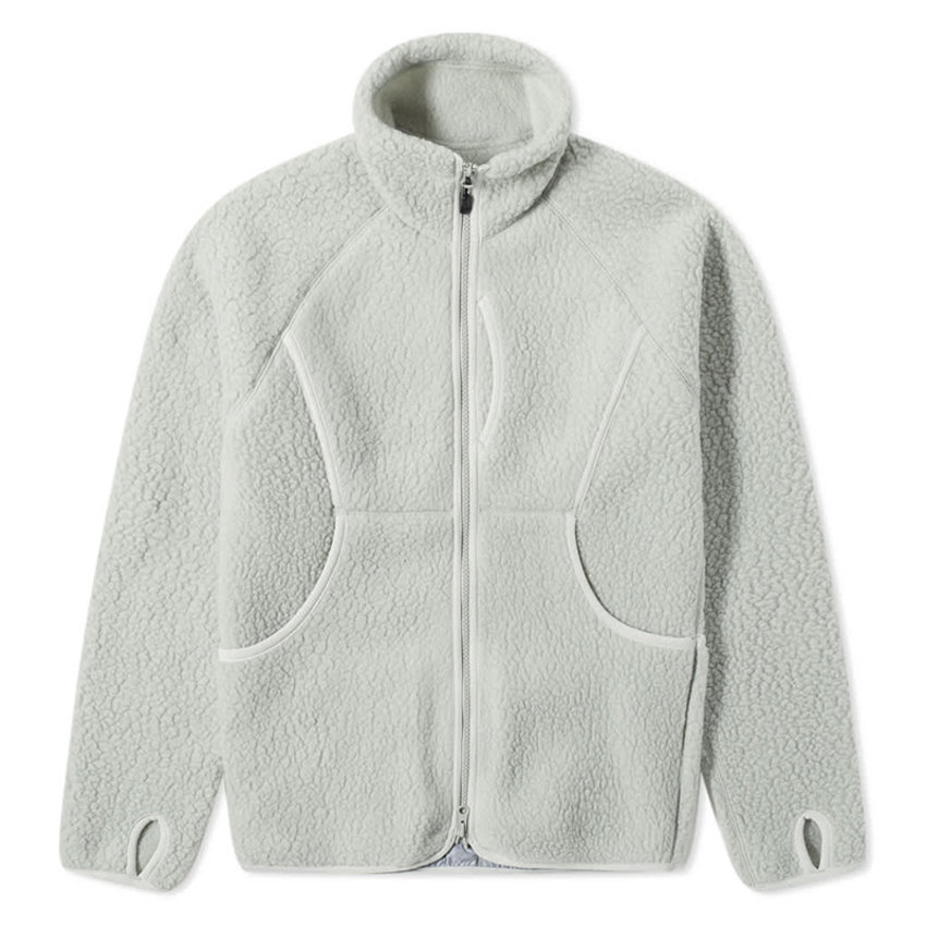 Thermal Boa Fleece Jacket Ice Grey - UPTOWN