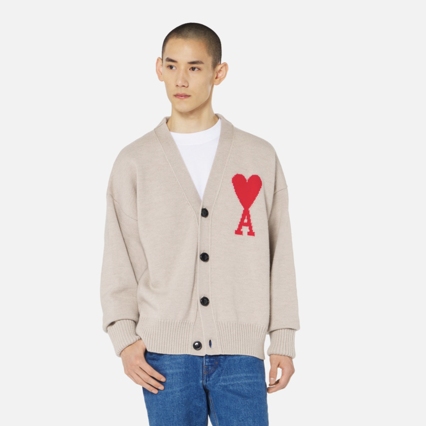 oversized heart cardigan