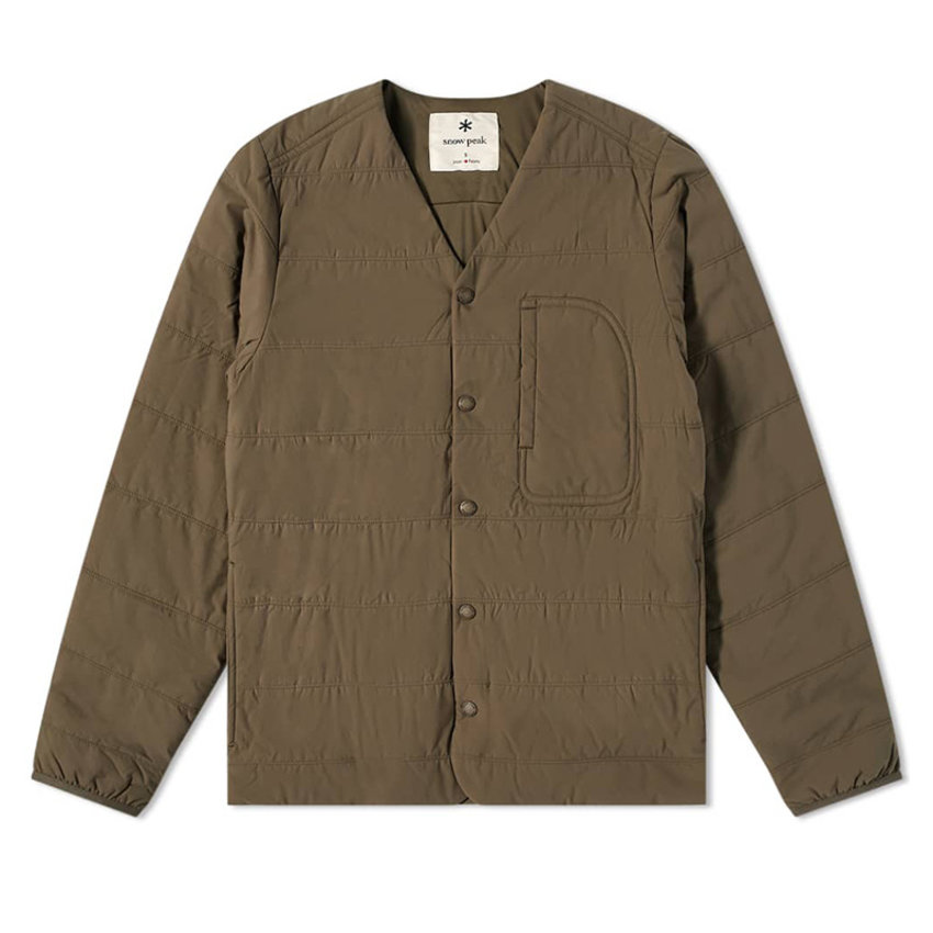 Snow Peak Flexible Insulated Cardigan Brown - UPTOWN