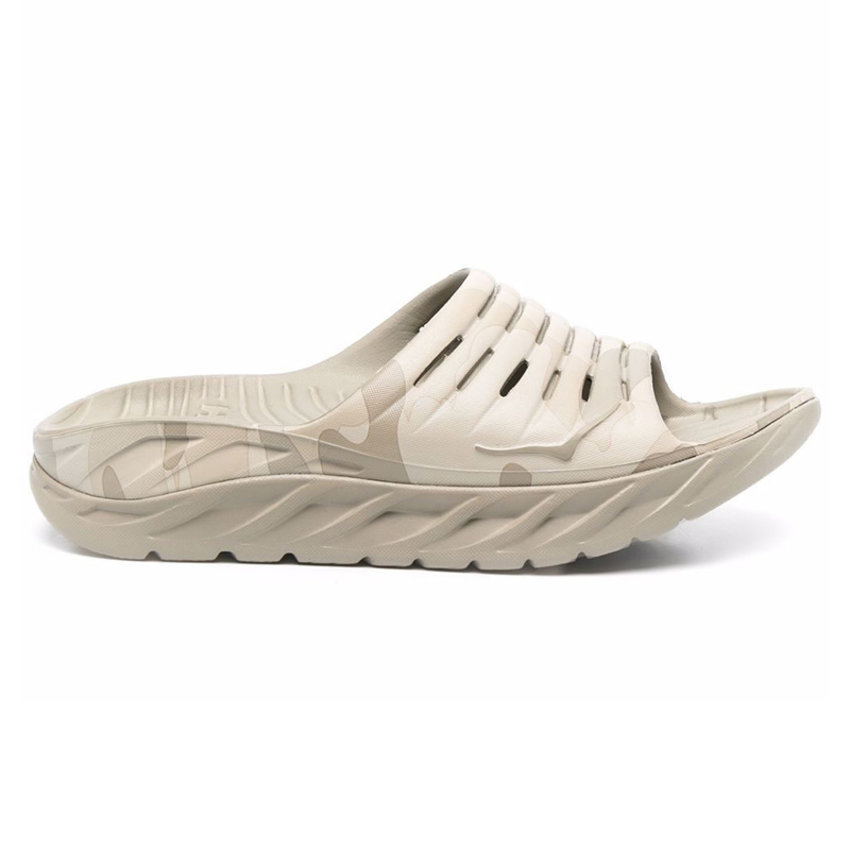 HOKA OneOne U Ora Recovery Slide Dune / Oxford Tan