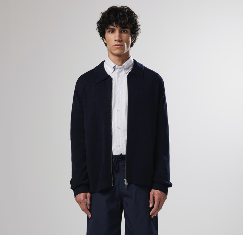 NN07 Zion Full Zip 6455 Navy