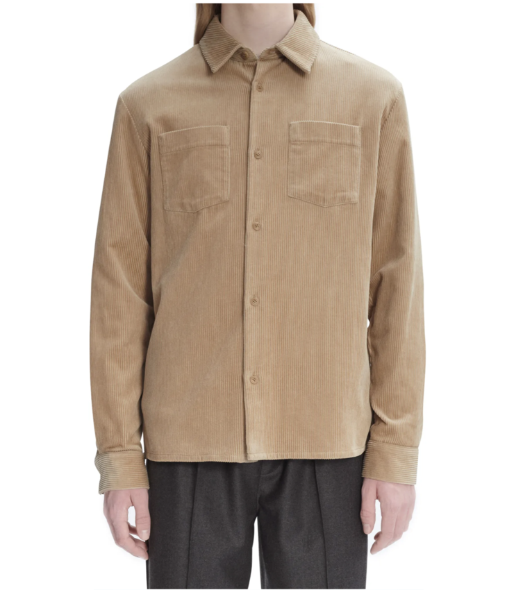 A.P.C. A.P.C. Joe Corduroy Overshirt Beige