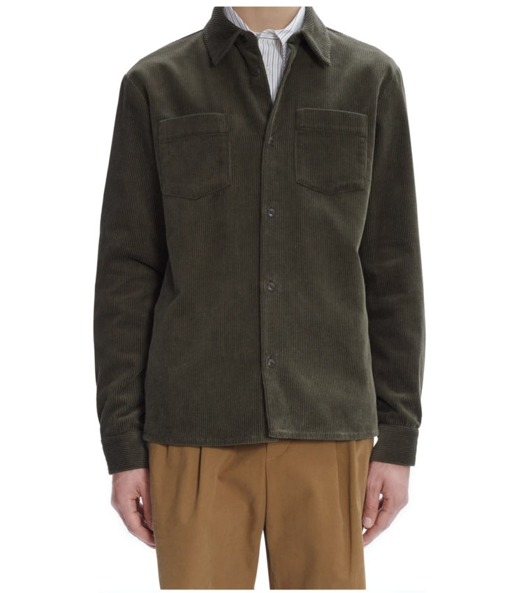 A.P.C. A.P.C. Joe Corduroy Overshirt Military Khaki
