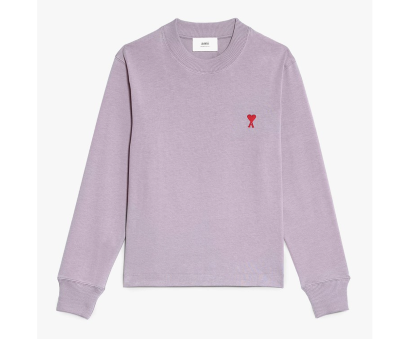 AMI Paris AMI Long Sleeve Small A Heart Tee Parma